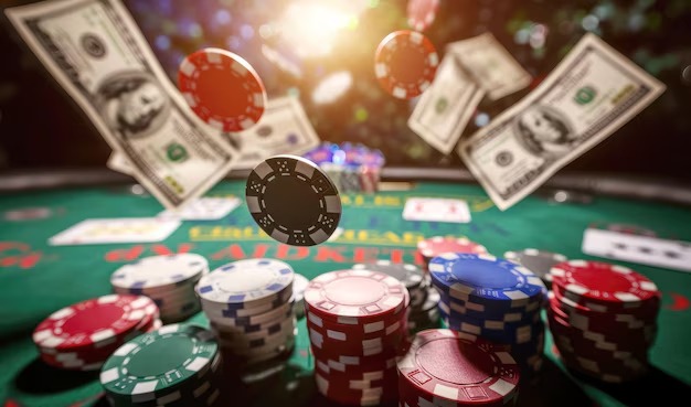rembo togel Bandar Poker table interface showing live dealer and player positions